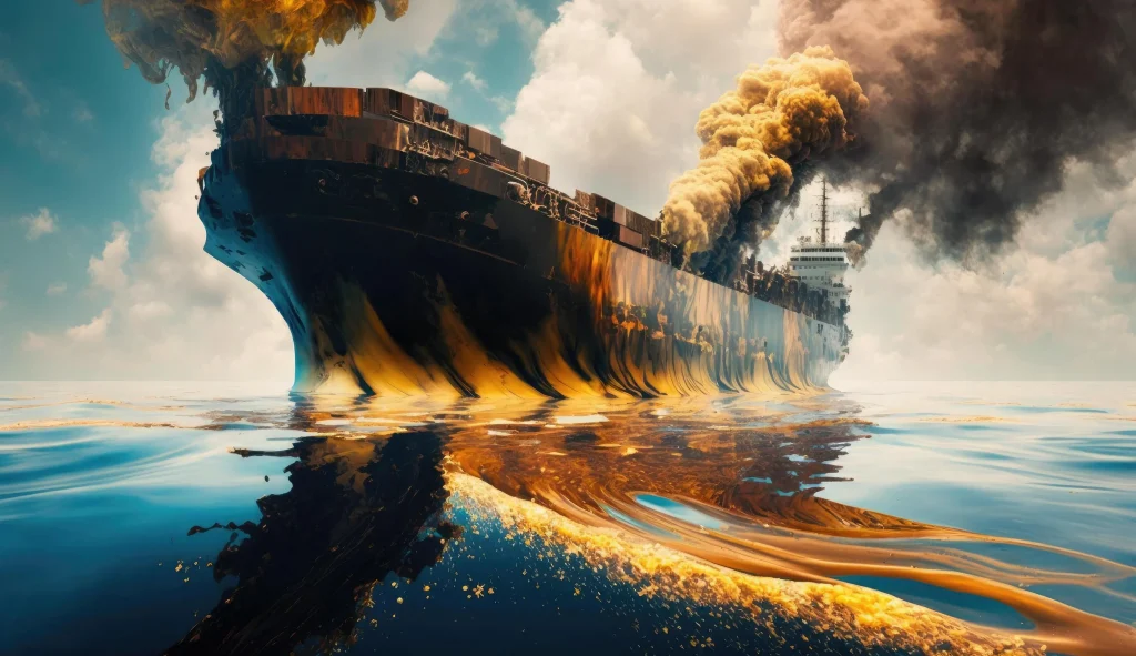 pollution in sea
