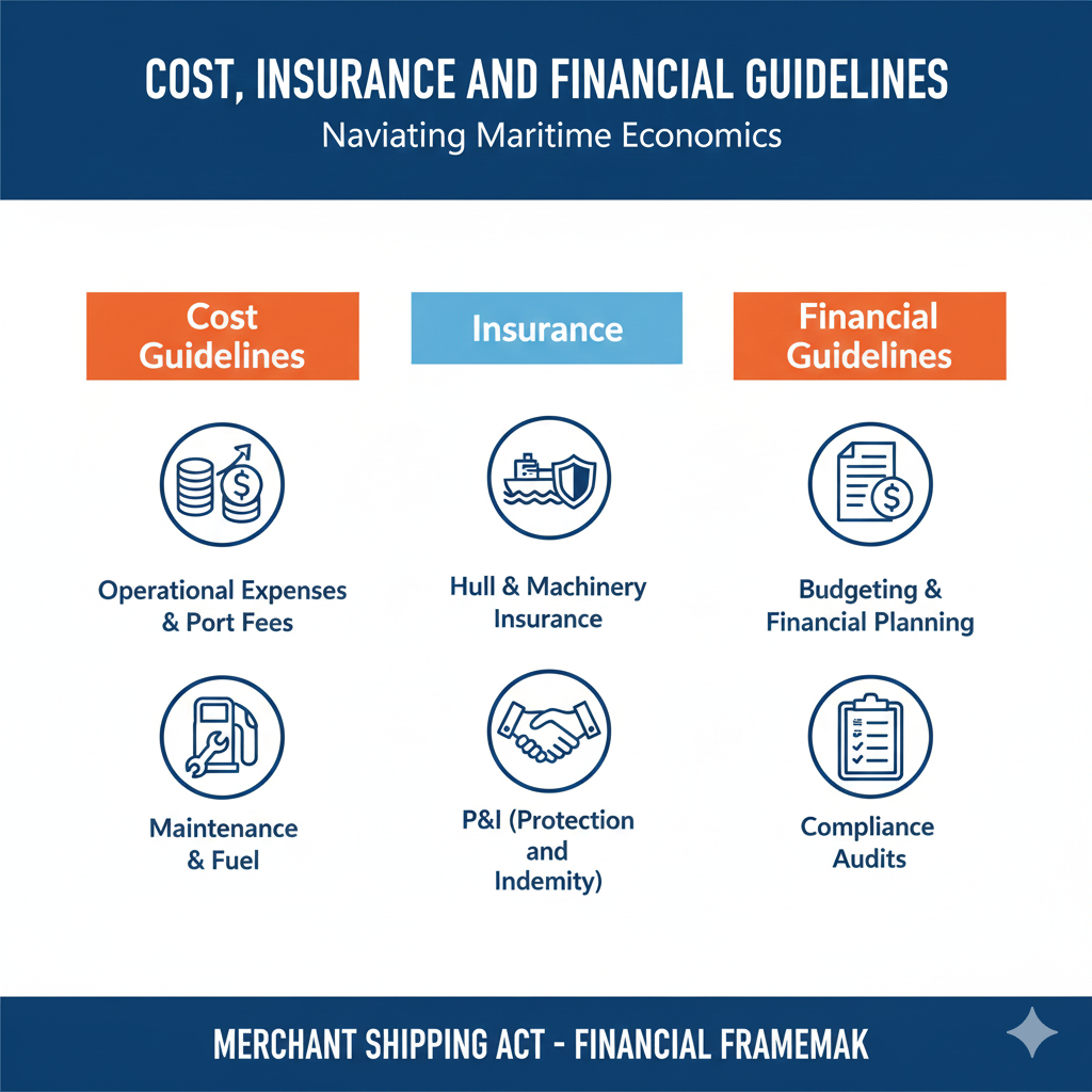 : "Cost, Insurance, and Financial Guidelines." Features icons for a calculator (cost), a shield (insurance), and a document (financial rules) related to ETVs.