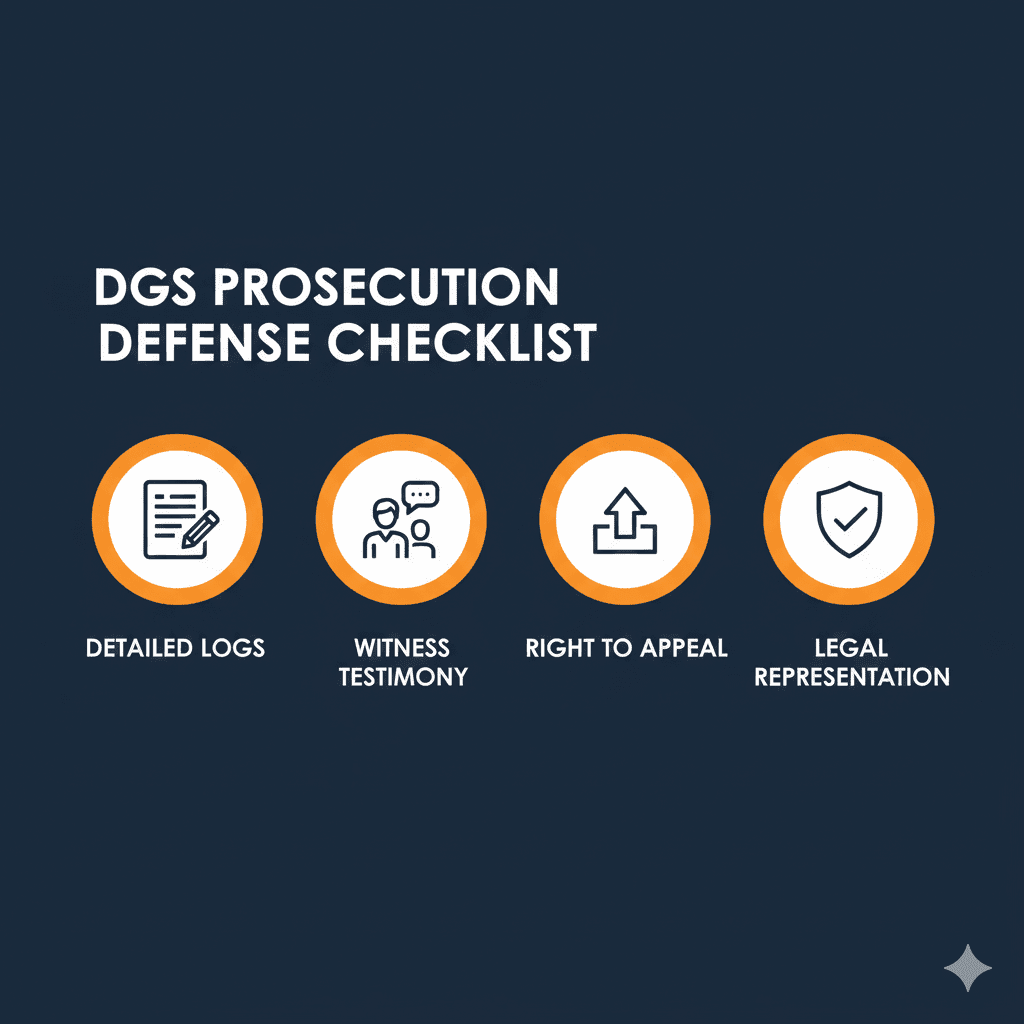 DGS Prosecution Defense Checklist