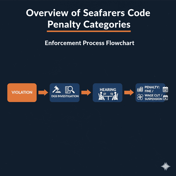 Seafarers Code Penalty enforcement process flowchart