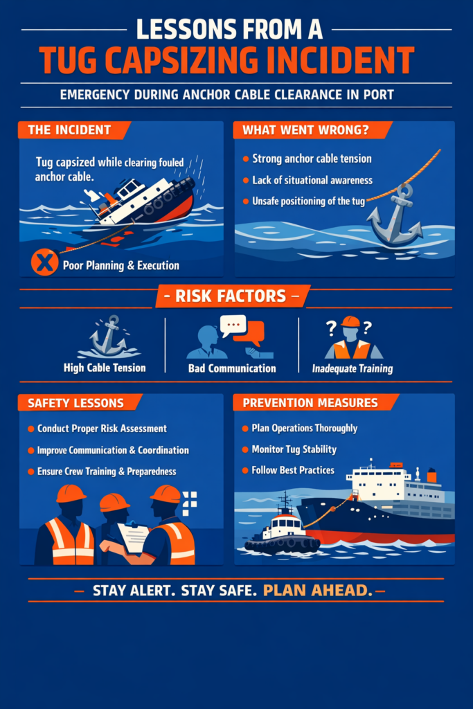 Tug Capsizing in port waters