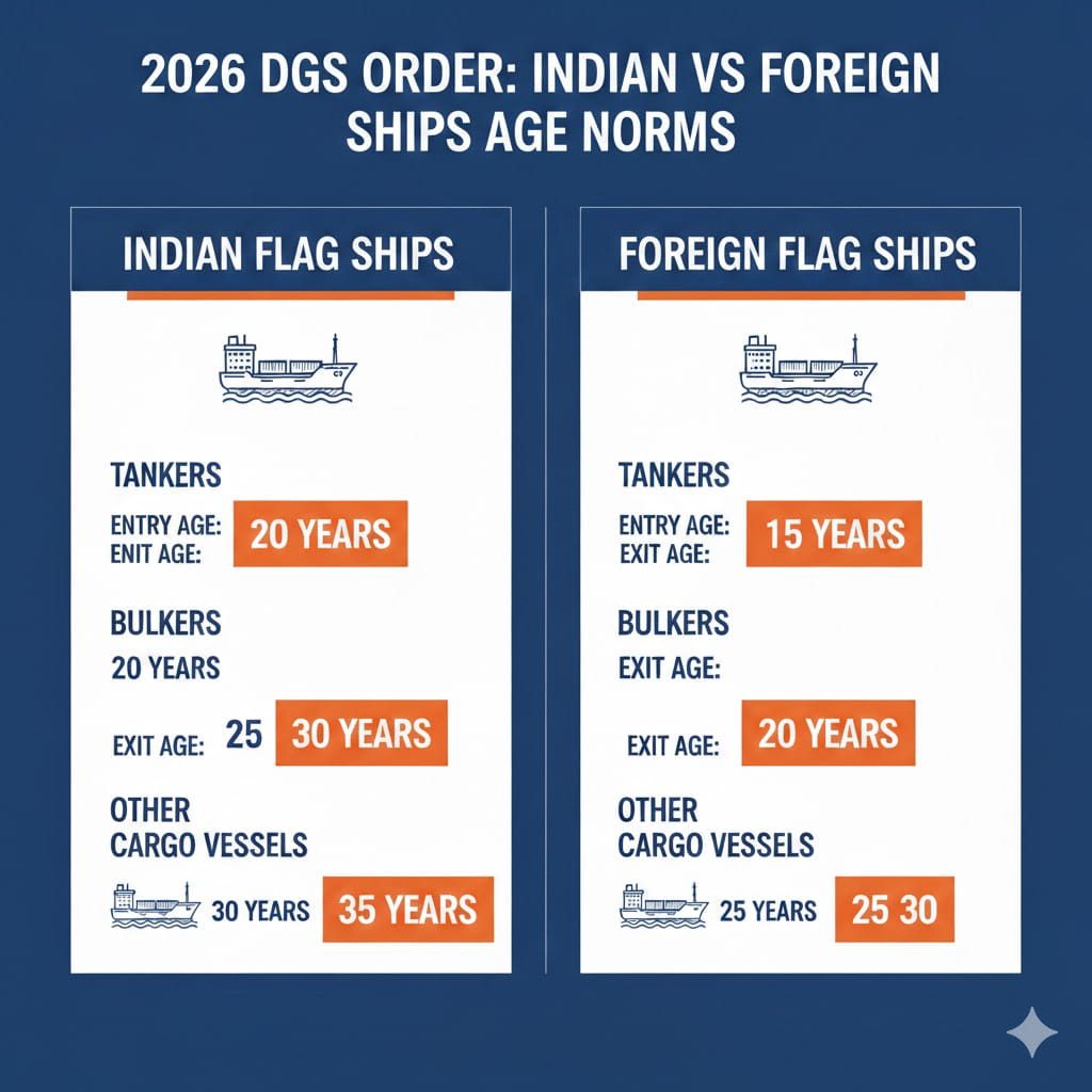 Indian Vs Foreign Ship Age Norms
