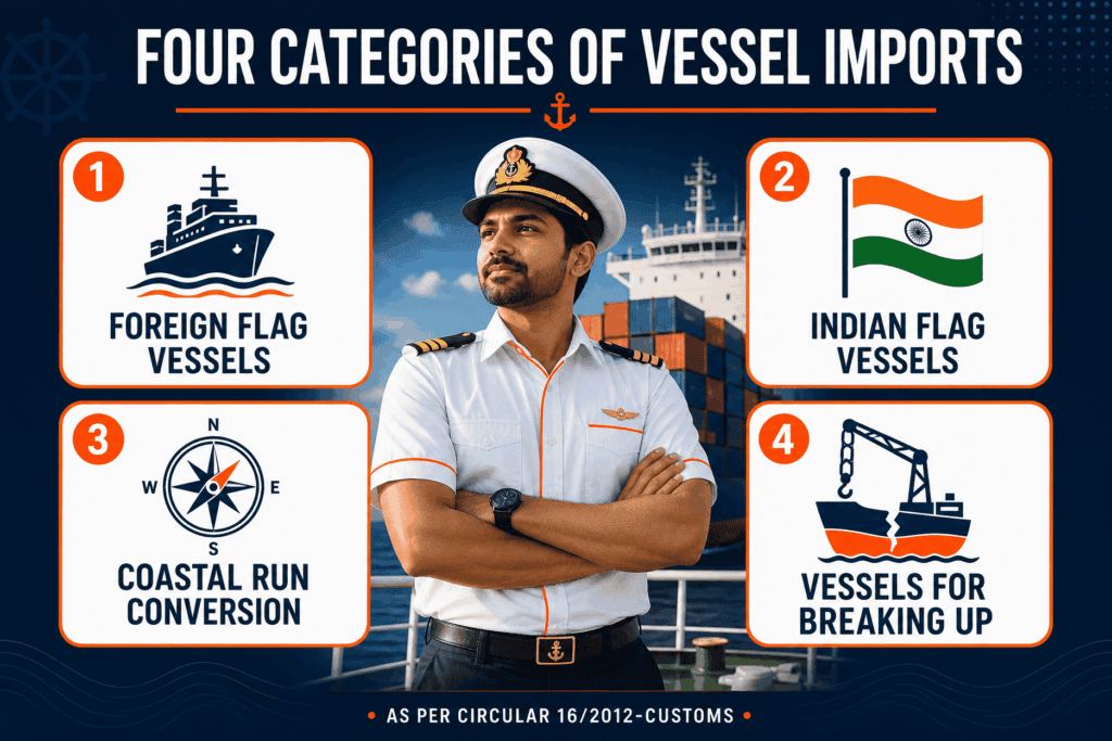 Four categories of vessel imports