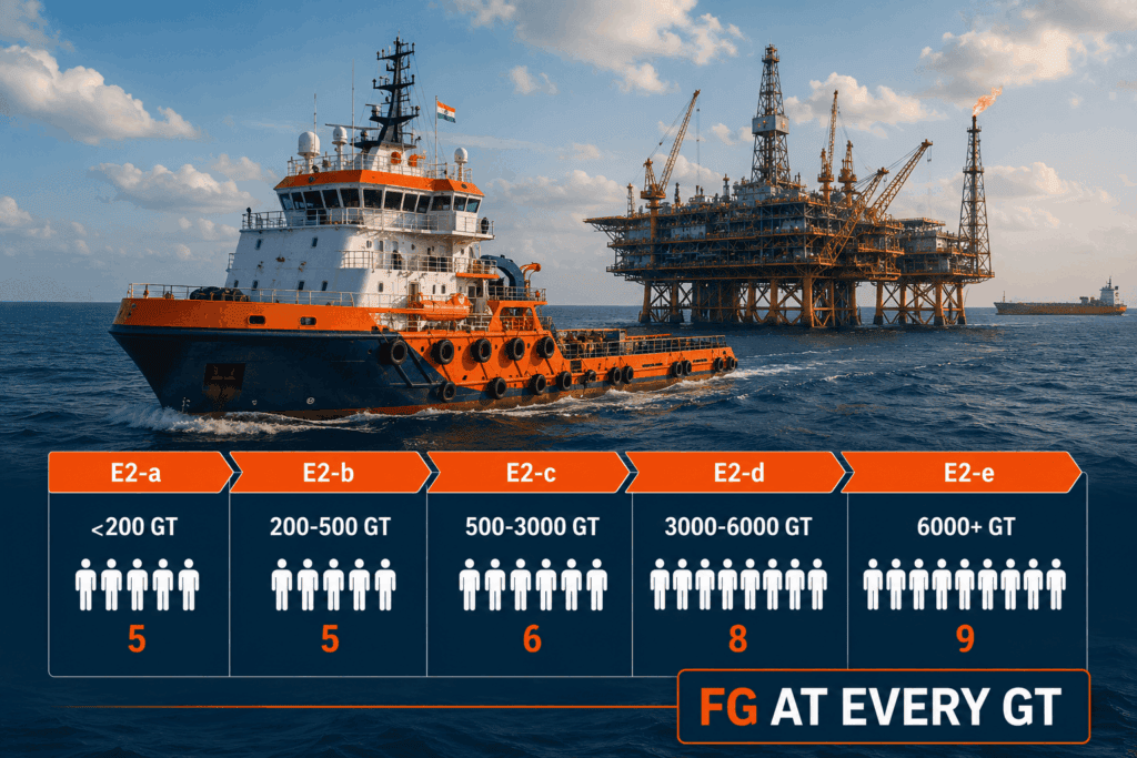 Annexure E-2 minimum safe manning requirements for foreign offshore areas by vessel GT