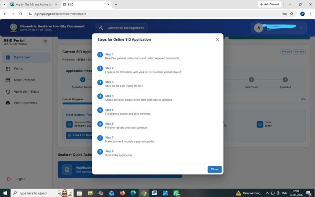 BSID Portal Version 2.0 Application Process