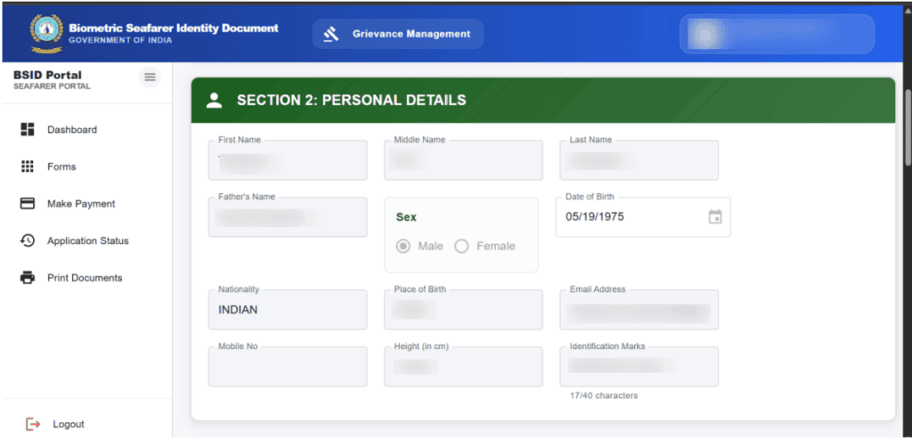 How to Get BSID Card Step 2
