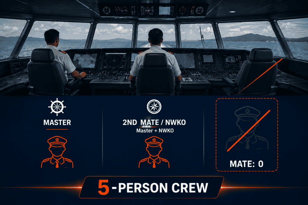 G-7 bridge structure showing Master and NWKO with no required Mate position