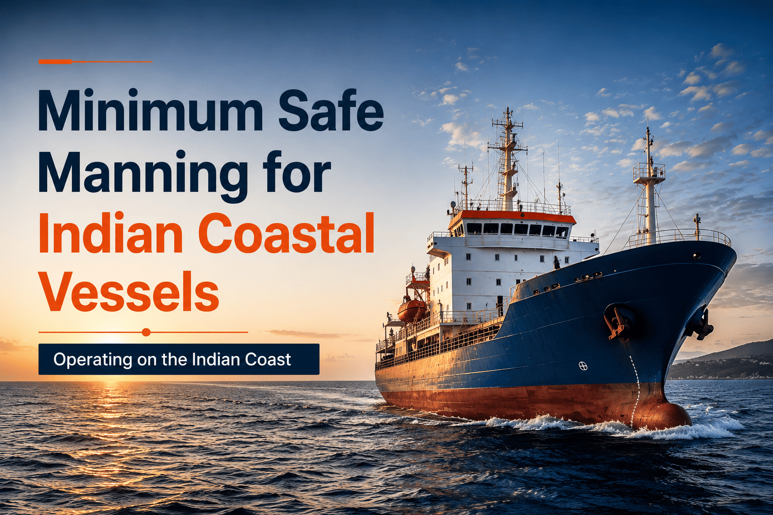 Minimum safe manning for ICVs on the Indian coast