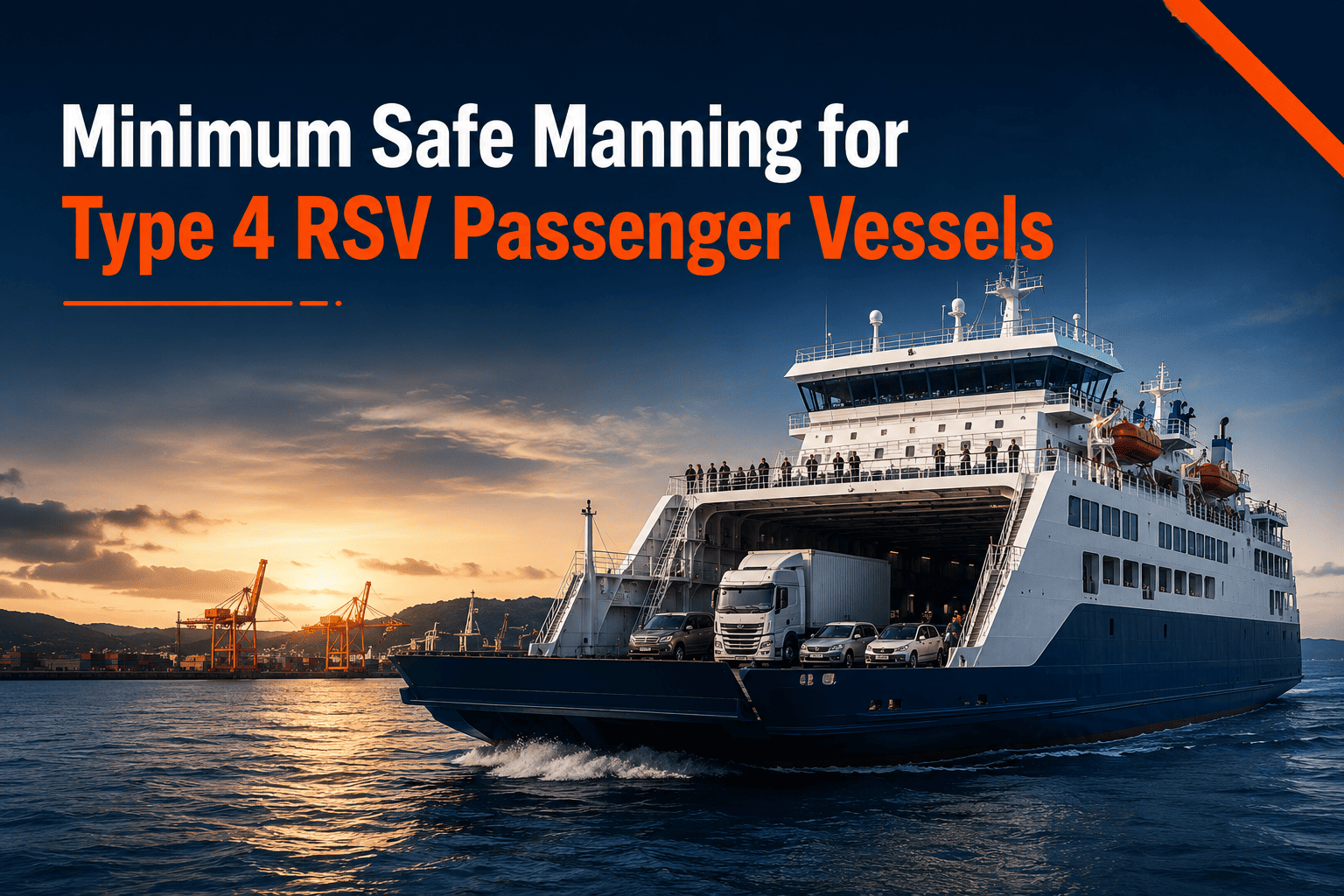 Minimum safe manning for Type 4 River-Sea passenger vessels