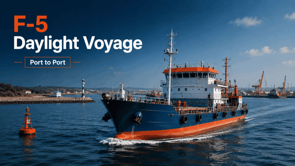 River-Sea Vessel making a daylight voyage between nearby Indian ports under Annexure F-5