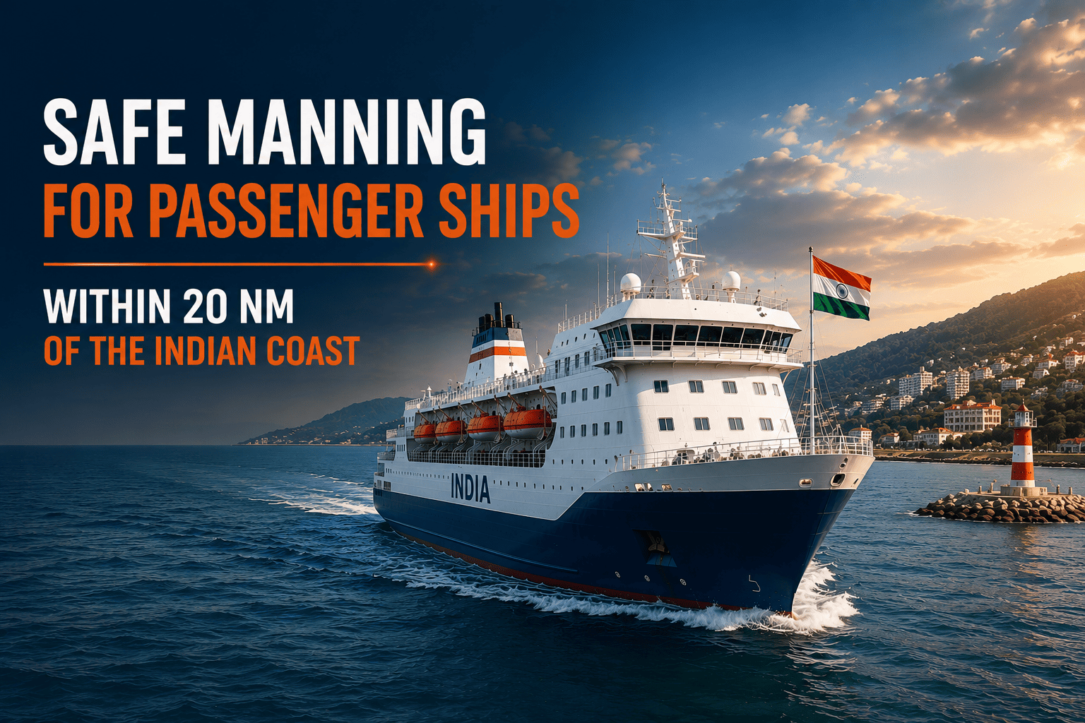 Safe manning for passenger ships within 20 NM of the Indian coast