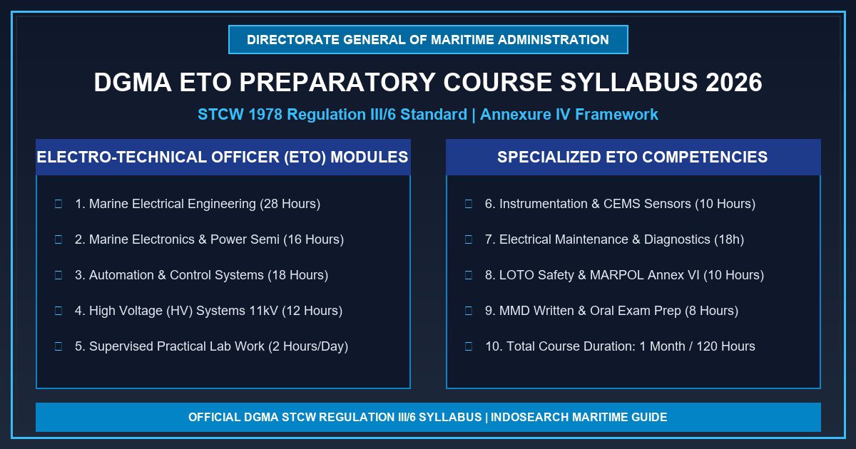 DGMA ETO Preparatory Course Syllabus 2026 Infographic