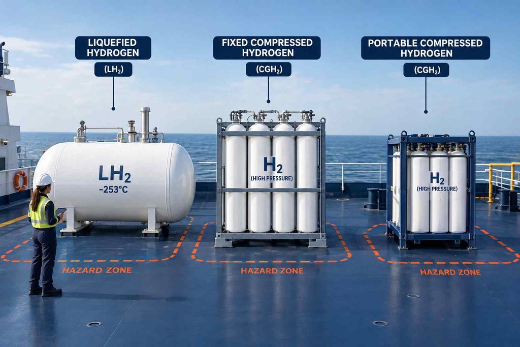 Liquefied vs compressed hydrogen fuel storage comparison