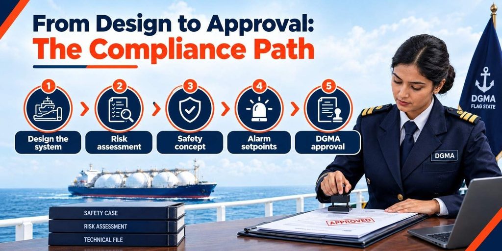 Compliance steps for using ammonia cargo as fuel 